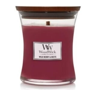 WoodWick Wild Berry & Beets Candle Crackles as it Burns Medium 9.7oz Jar‎ NEW